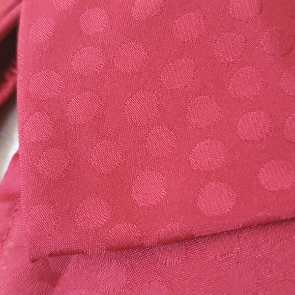 ANN TAYLOR Brick Red Sleeveless Blouse Top Foldover Collar Retro Vibes - Picture 6 of 7